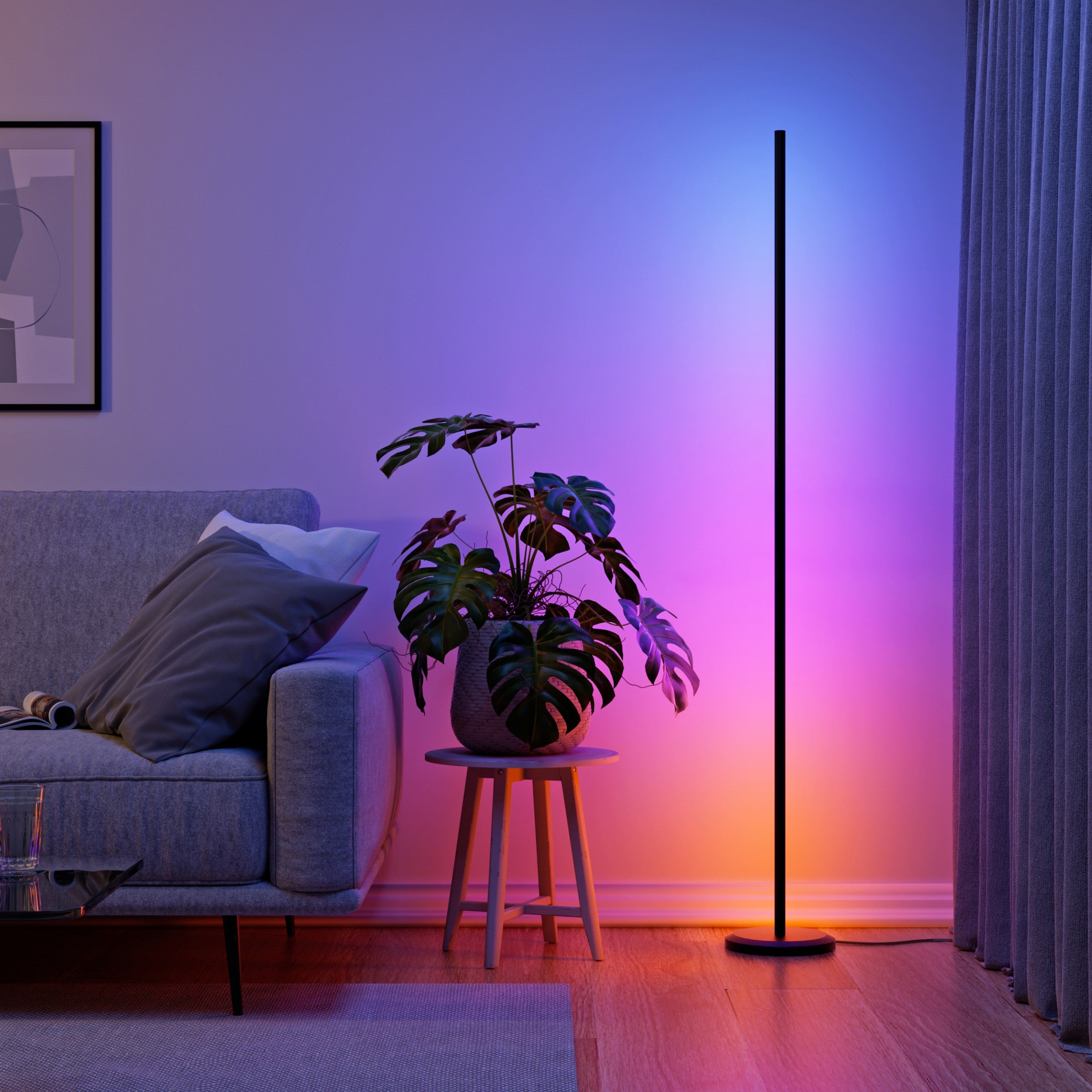 Smart Multicolor Floor Lamp (Black)
