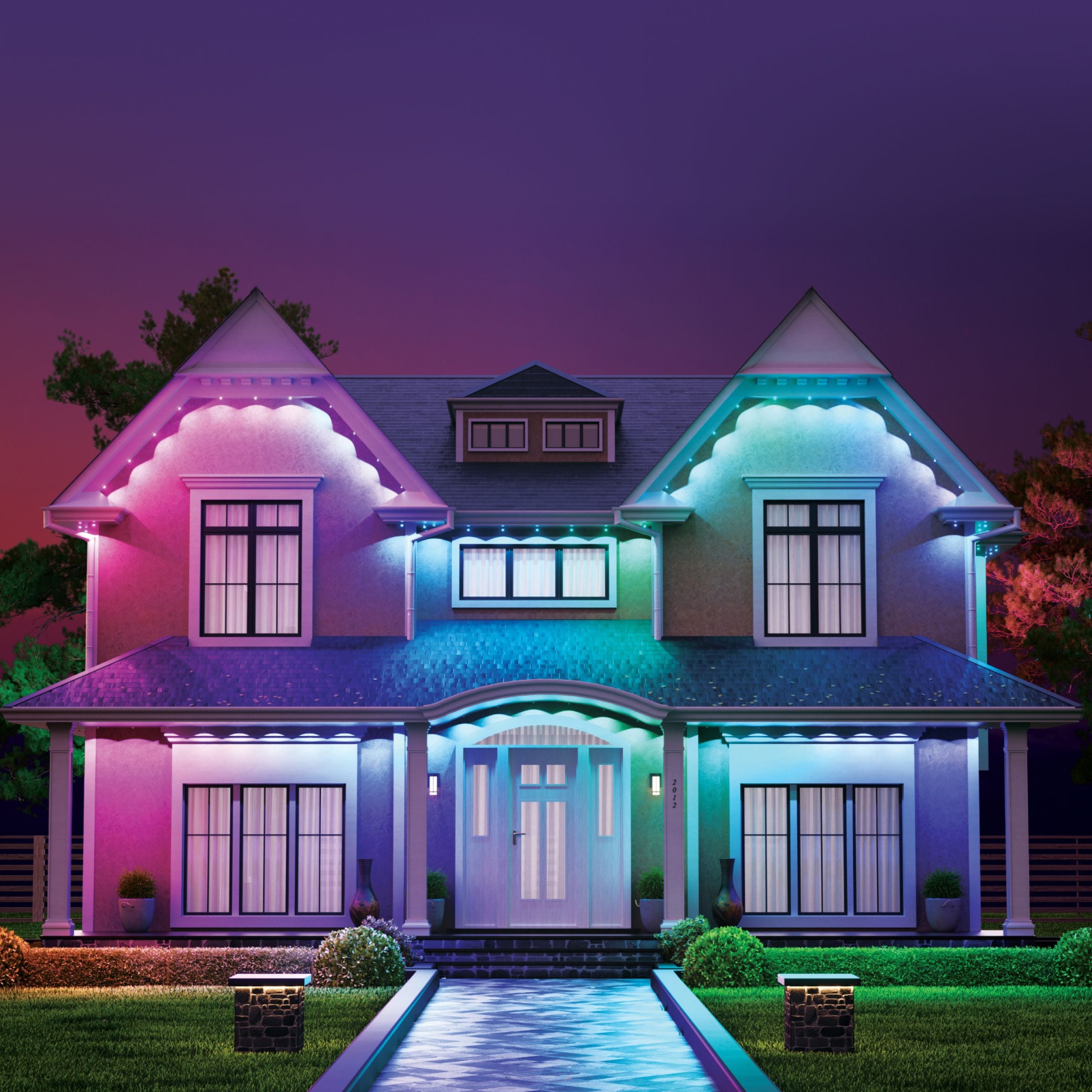 Smart Multicolor Permanent Outdoor Lights Starter Kit 49ft (15m)