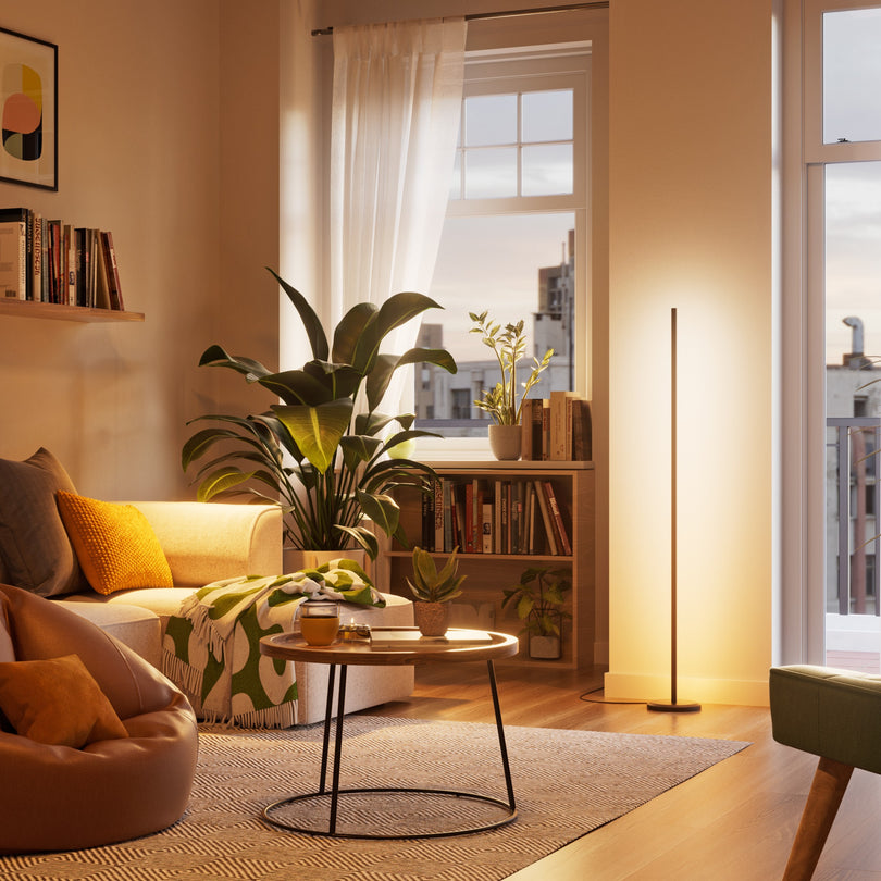 Smart Multicolor Floor Lamp (Black 2 Pack)
