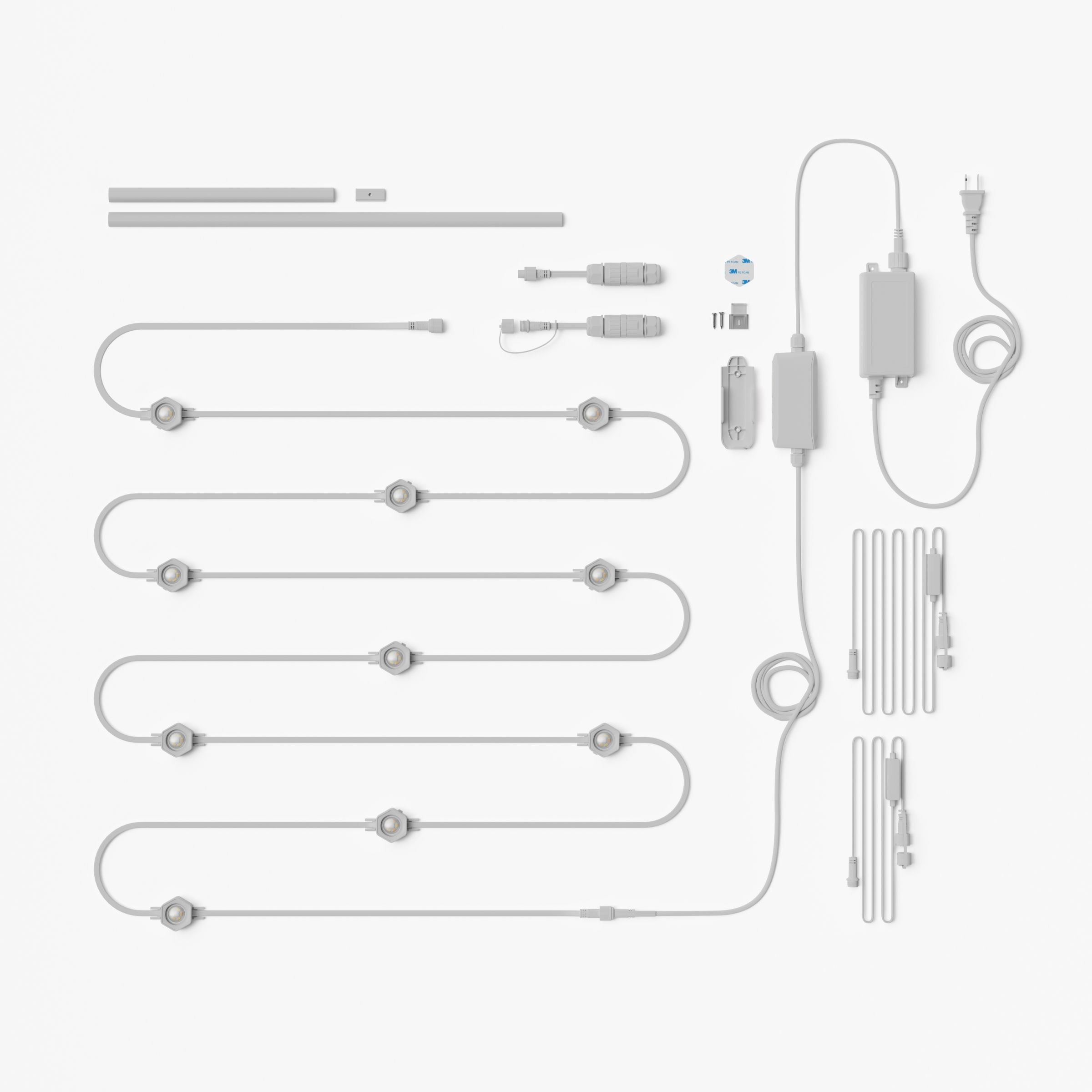 <tc>Smart Multicolor Dauerlicht für draußen Starter Kit 49ft (15m)</tc>