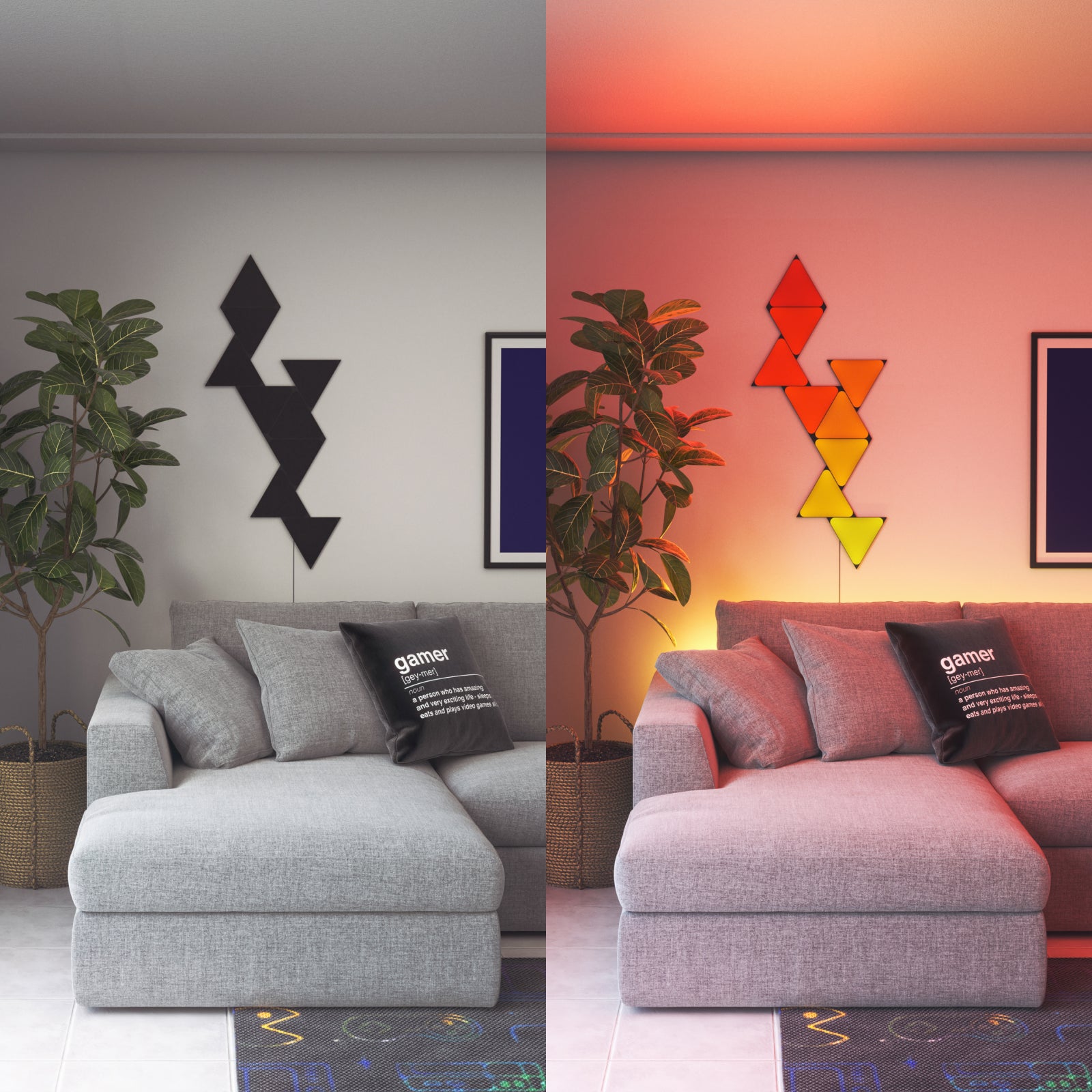 Shapes Limited Edition Ultra Black Triangles Starter Kit (9 Panels