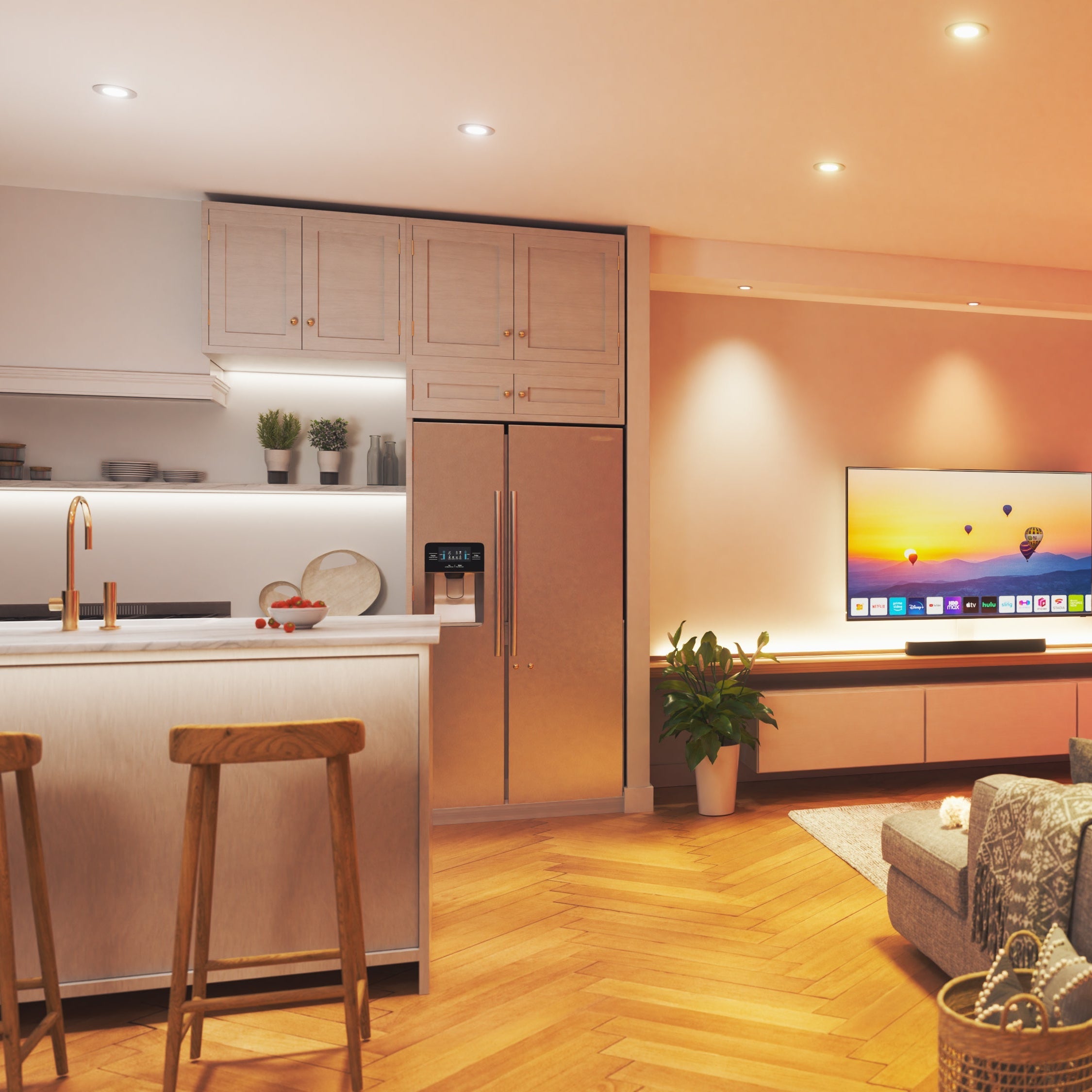 Wi-Fi Matter 3" Recessed Downlight (4 Pack)