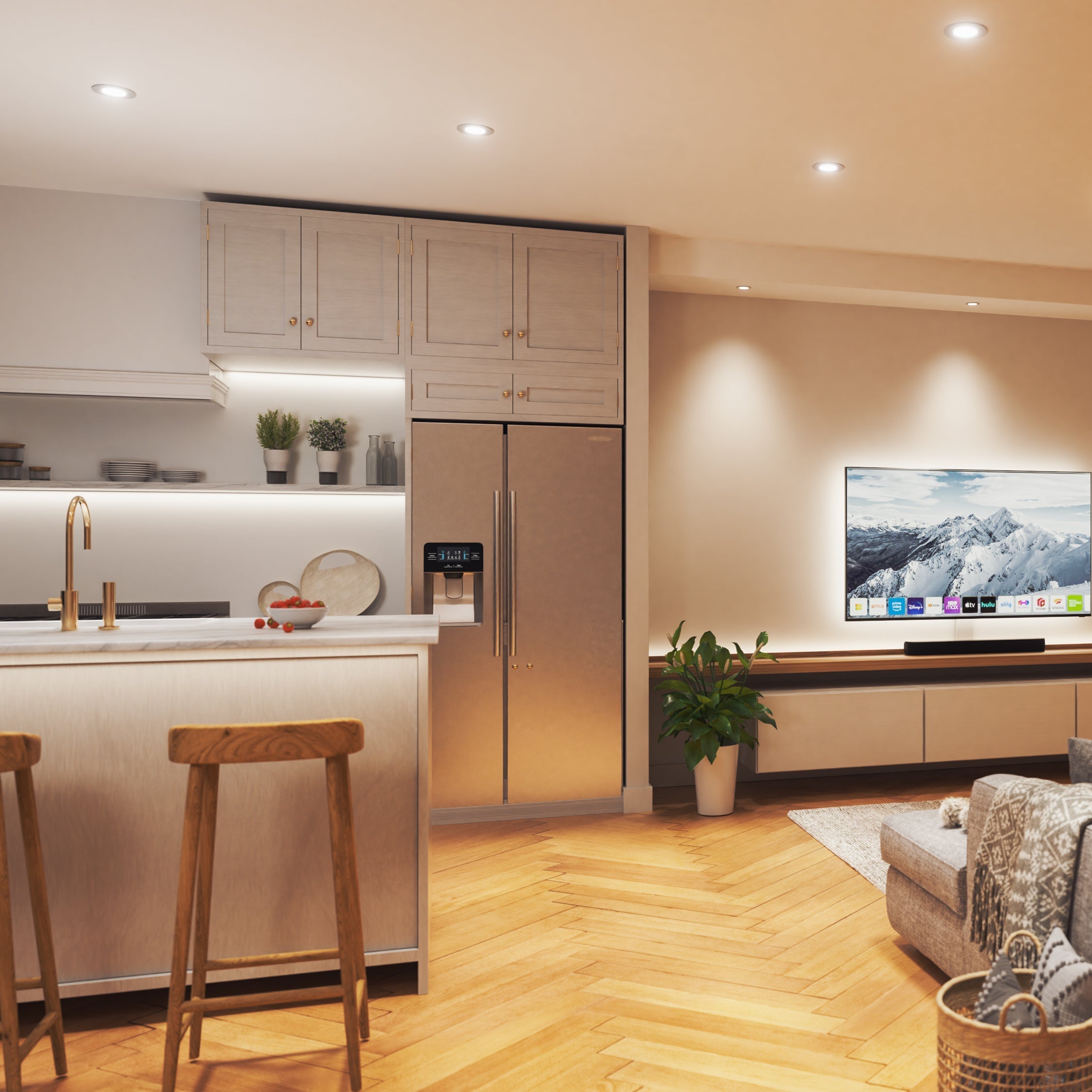 Wi-Fi Matter 3" Recessed Downlight (4 Pack)