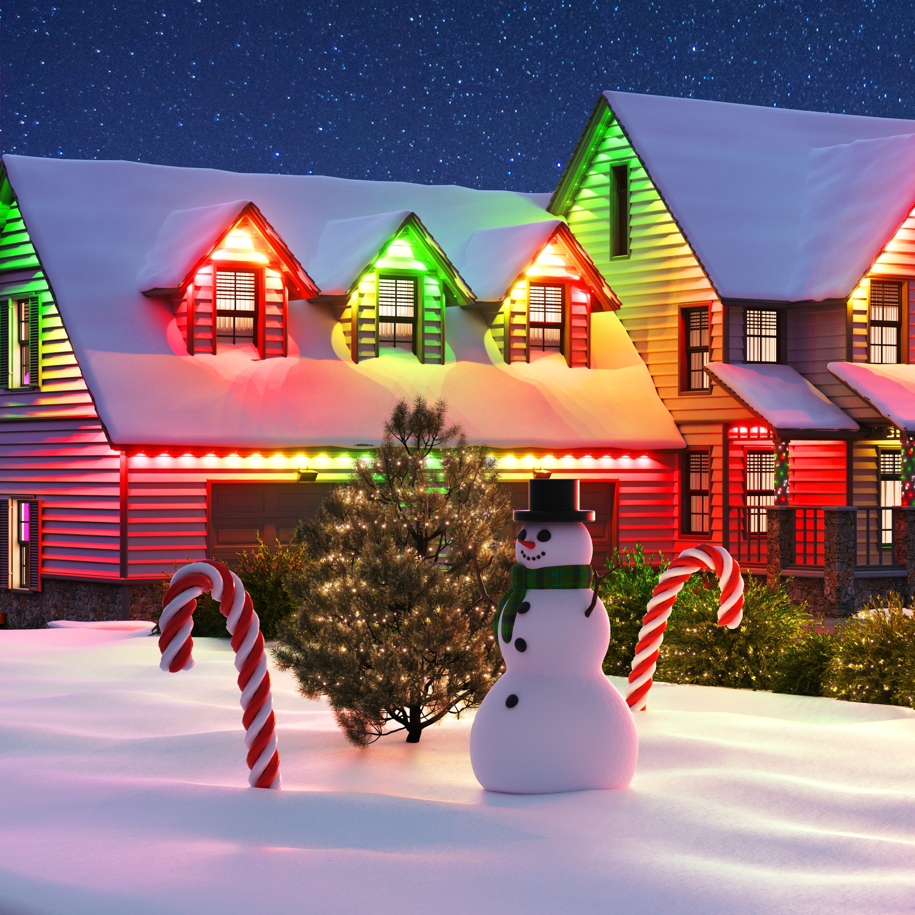 Smart Multicolor Permanent Outdoor Lights Starter Kit 98ft (30m)