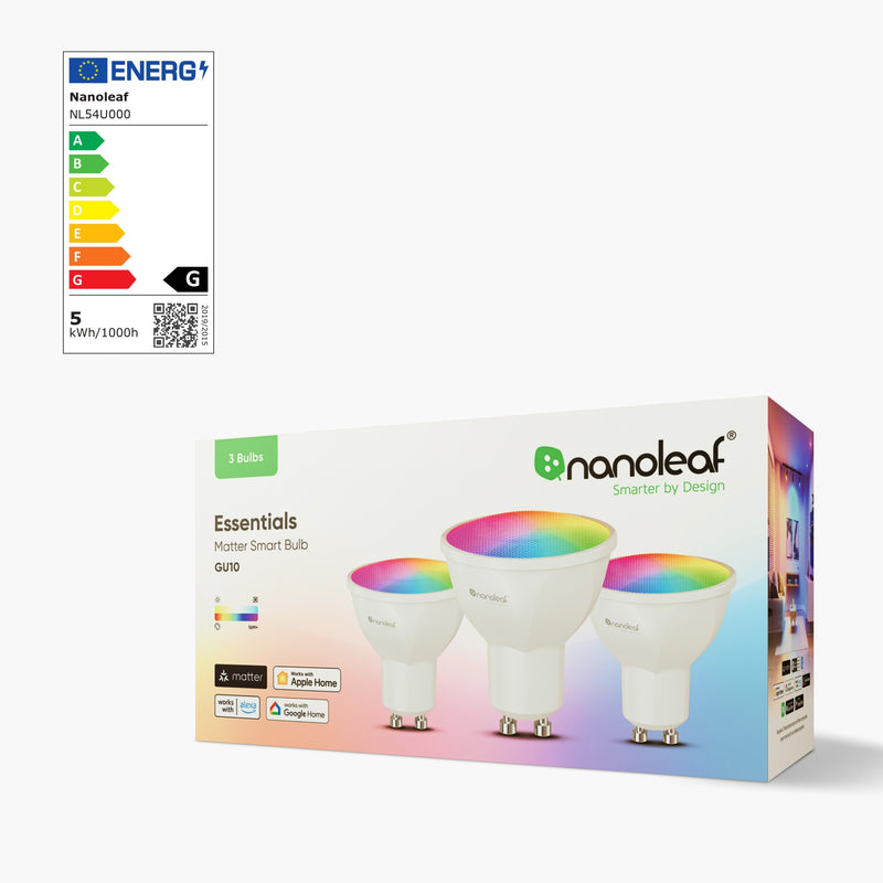 Matter Thread GU10 Smart Bulbs (3 Pack)