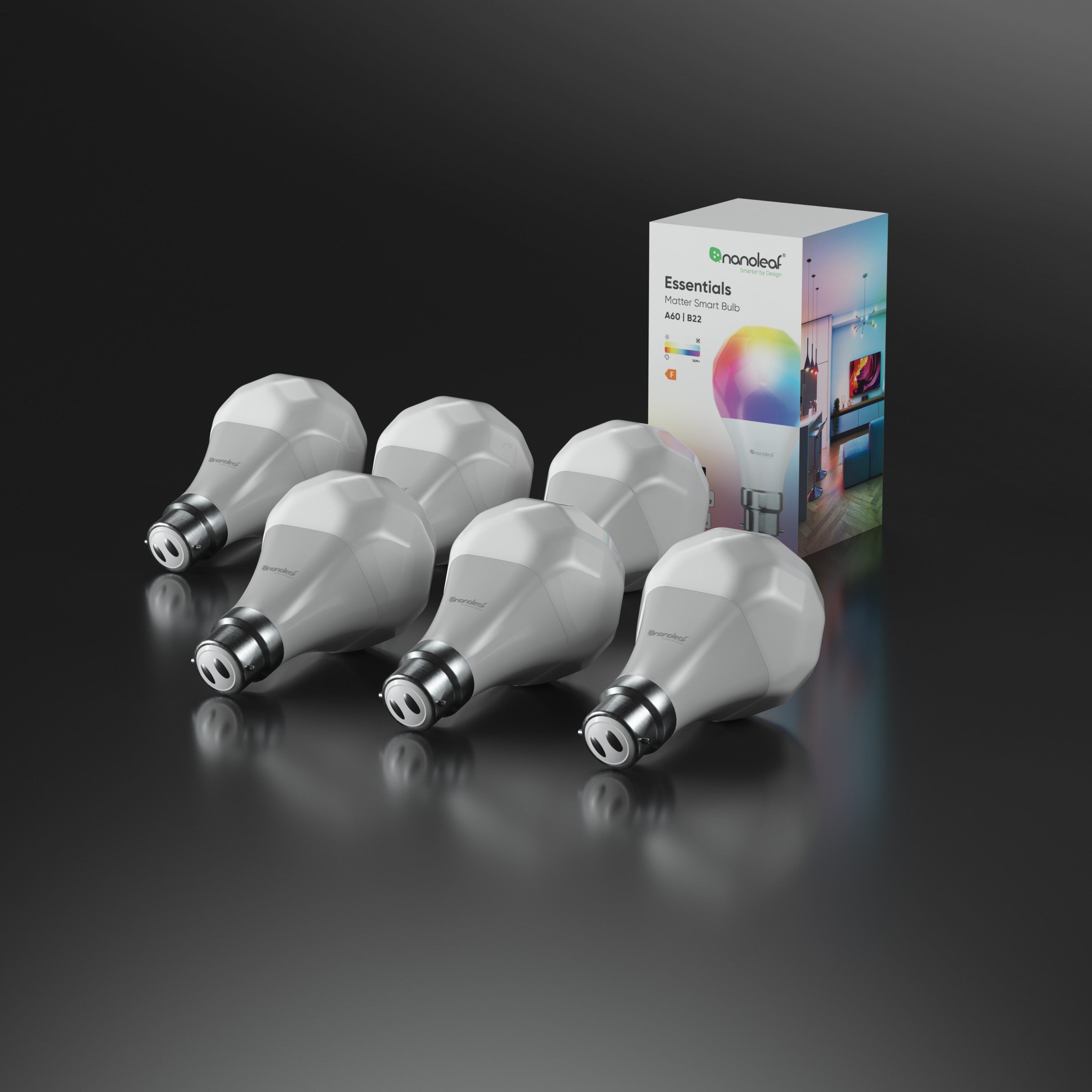 Matter Thread B22 Smart Bulb (6 Pack)