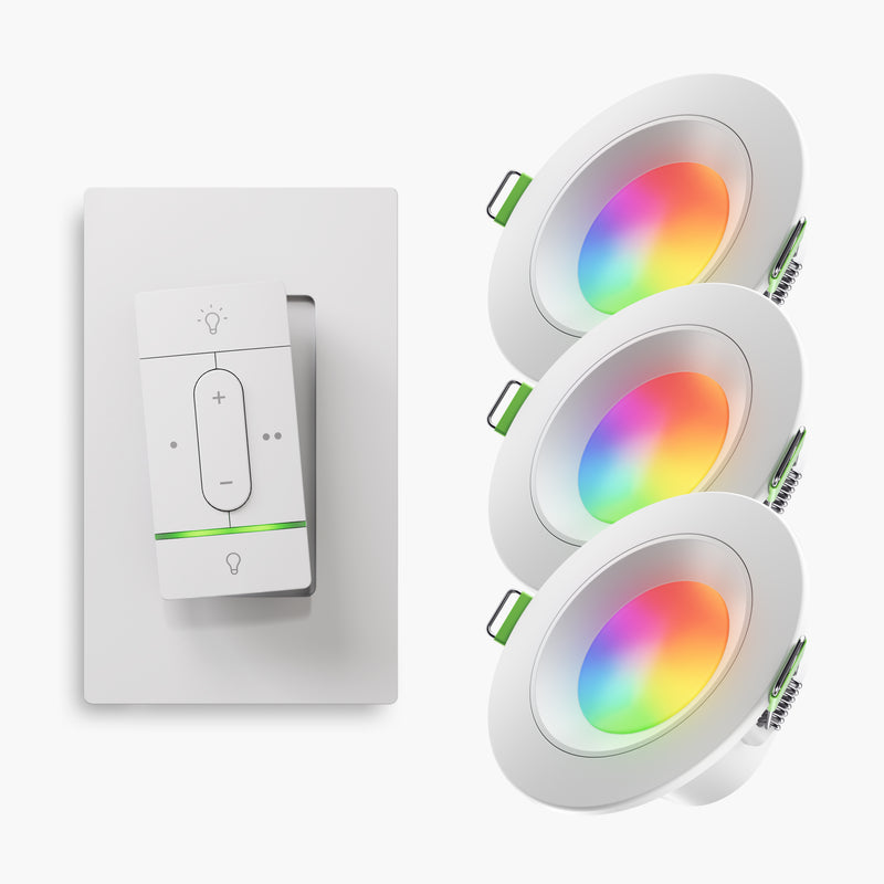 <tc>Sense+</tc> Drahtloser Schalter + Downlights (3er-Pack) <tc>Bundle</tc>
