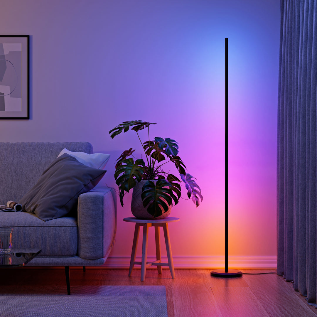 Lámpara de pie Smart Multicolor (Negra)