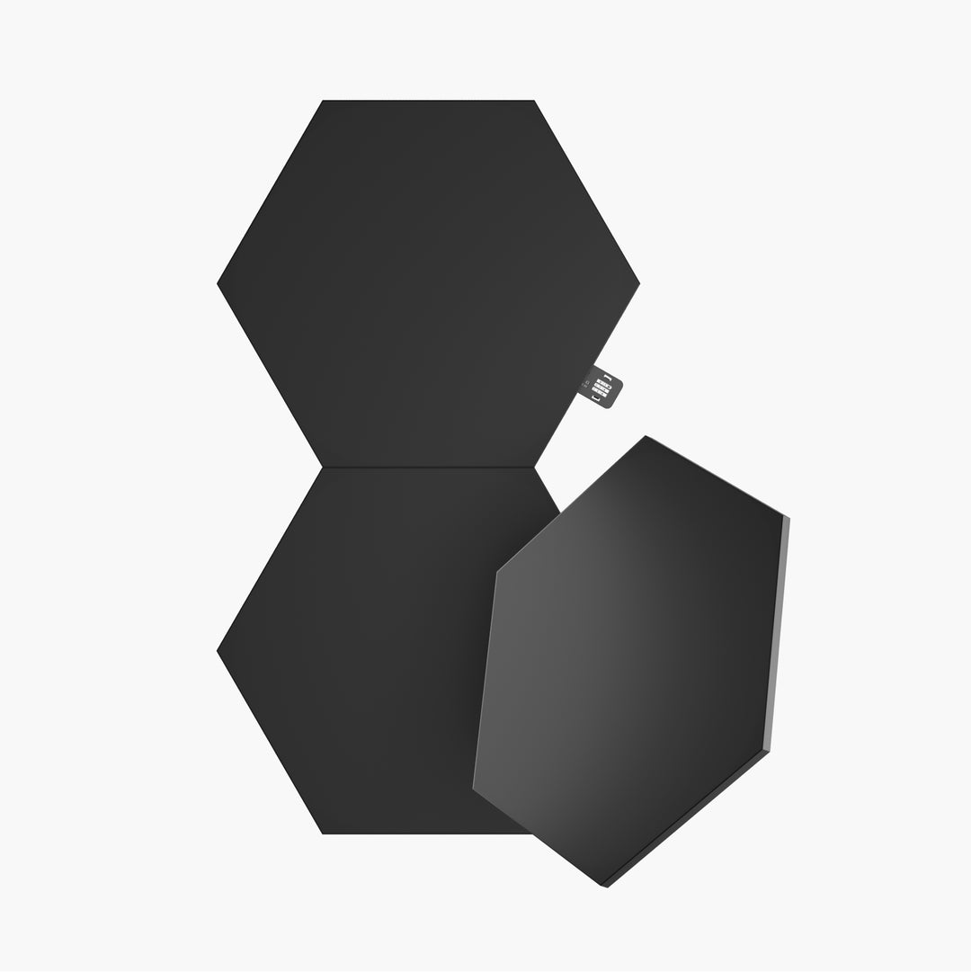 <tc>Shapes</tc> Paquete de expansión de hexágonos Ultra Black de edición limitada (3 paneles)