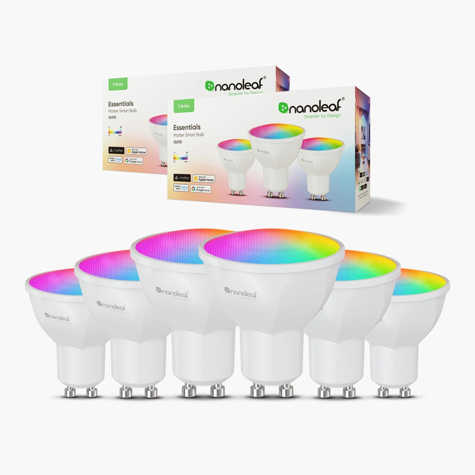Matter Thread GU10 Smart Bulbs (6 Pack)