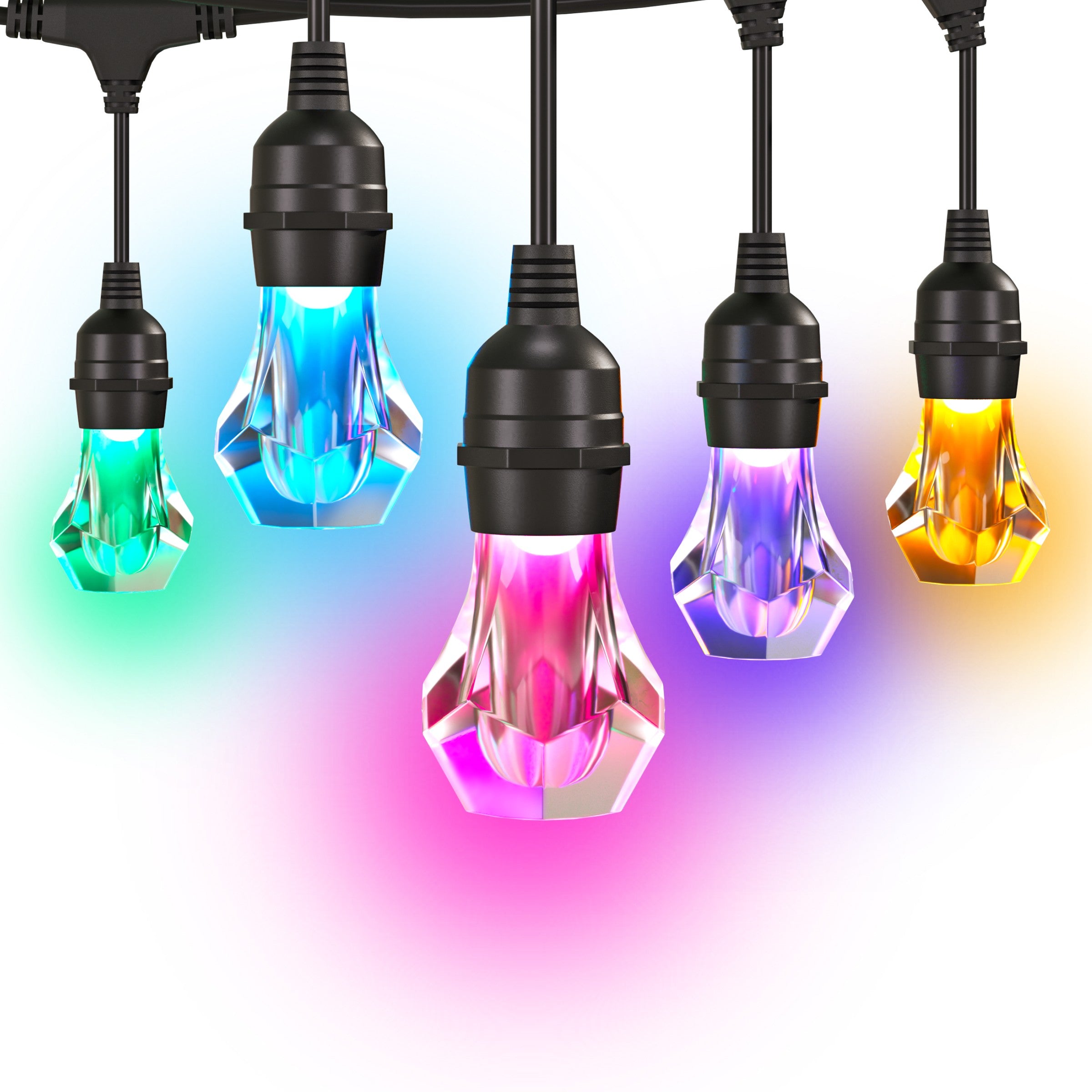 Matter Smart Multicolor Outdoor String Lights Starter Kit 147ft (45m)