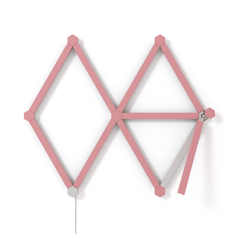 <tc>Lines</tc> 60 Degrees Skins - Rose mat (lot de 9)