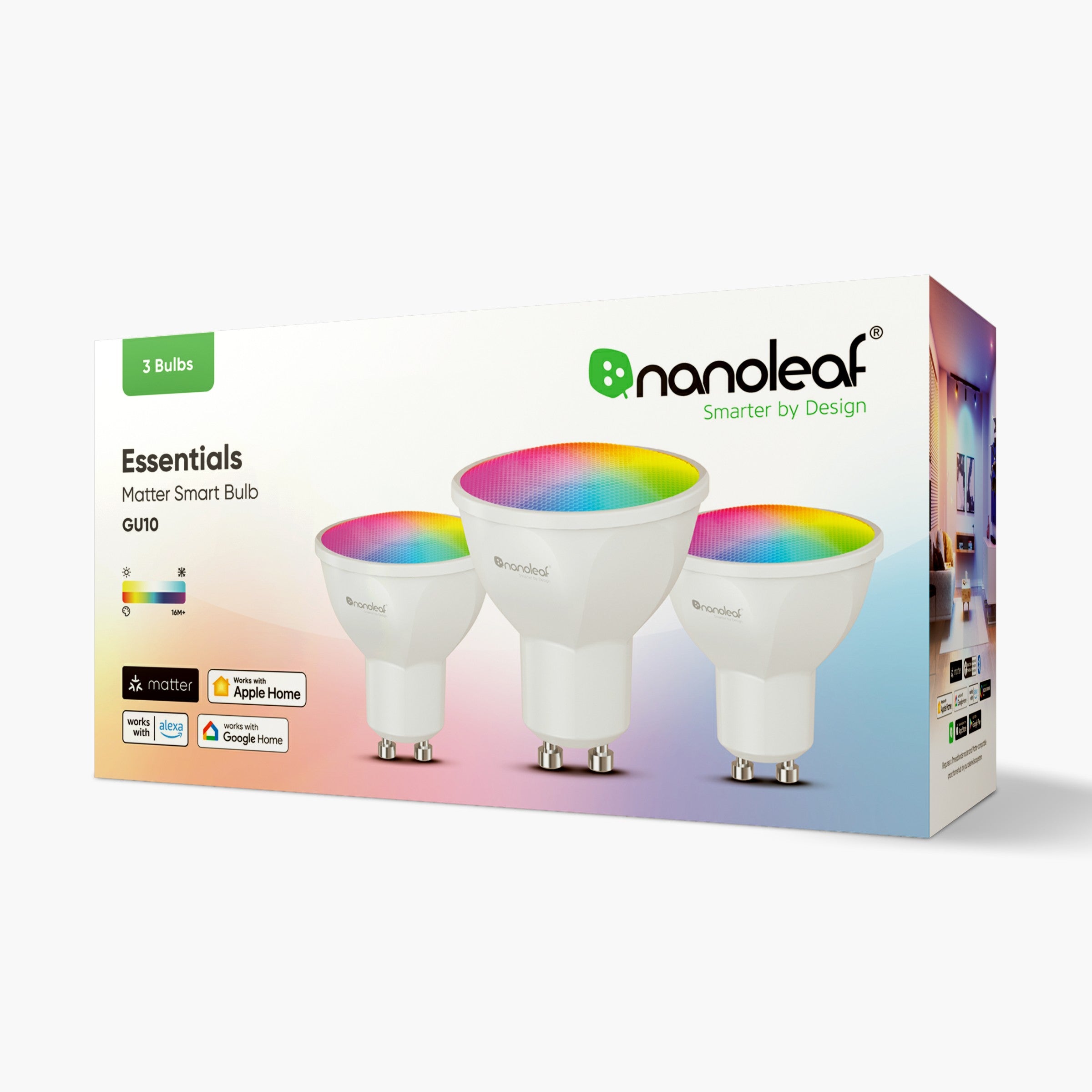 Matter Wi-Fi GU10 Smart Bulb (3 Pack)