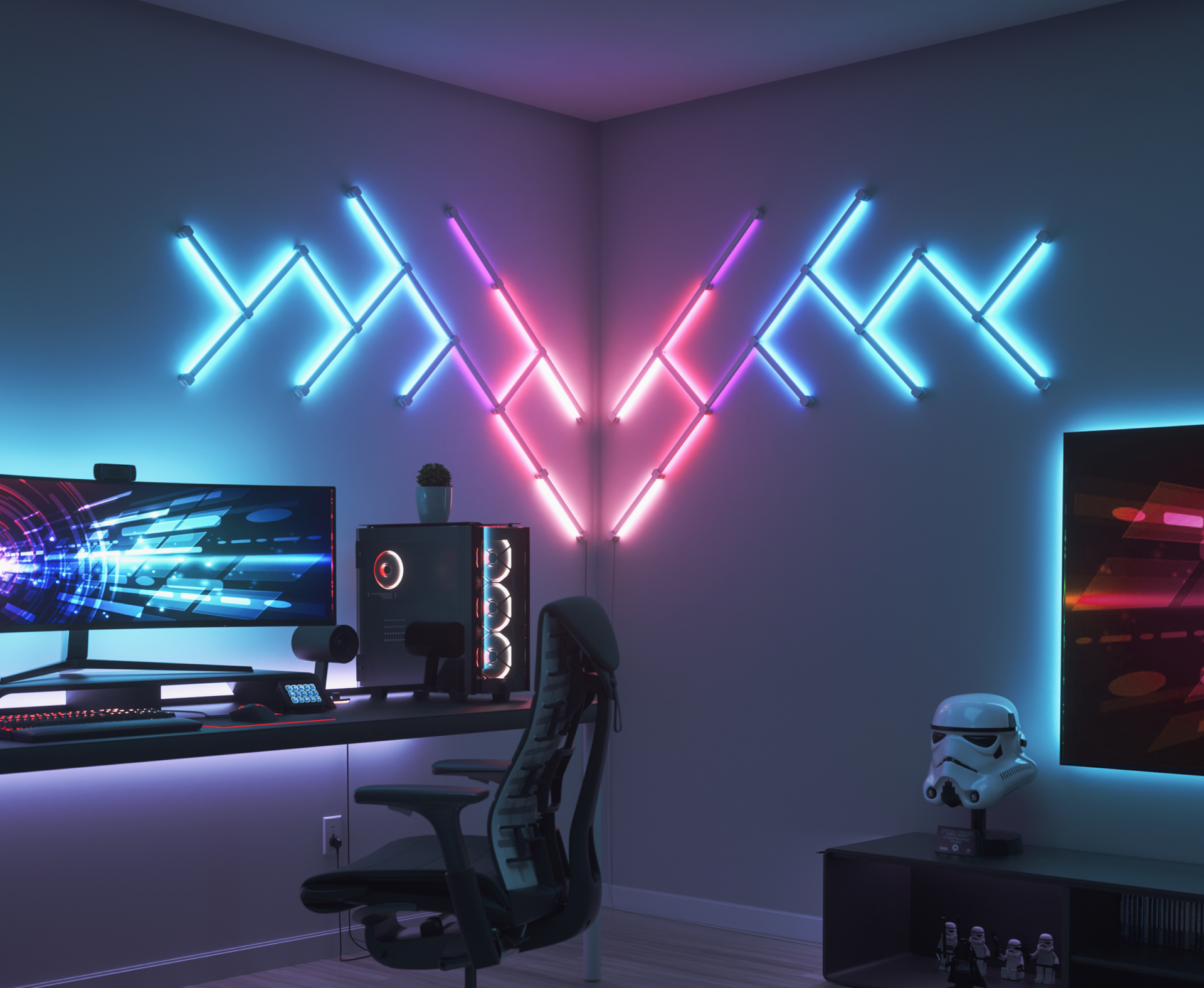 Nanoleaf Lines 90 Degrees Expansion | Smart LED Light Bars