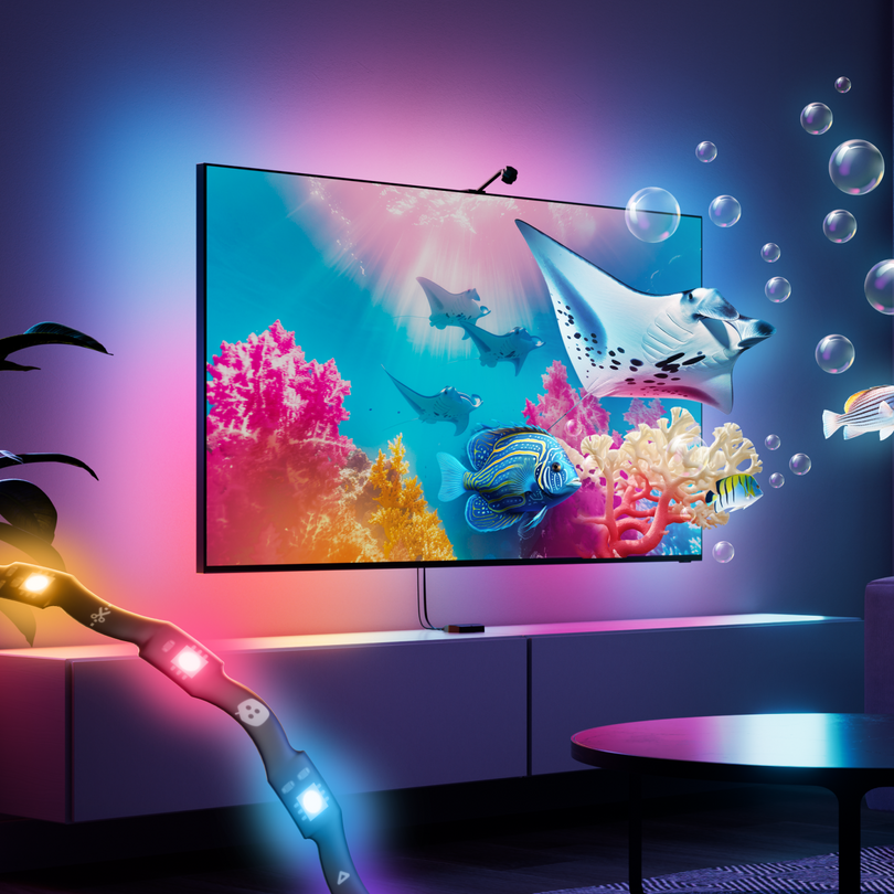 <tc>Nanoleaf</tc> Kit telecamera a specchio 4D V2 + striscia luminosa (TV fino a 65")