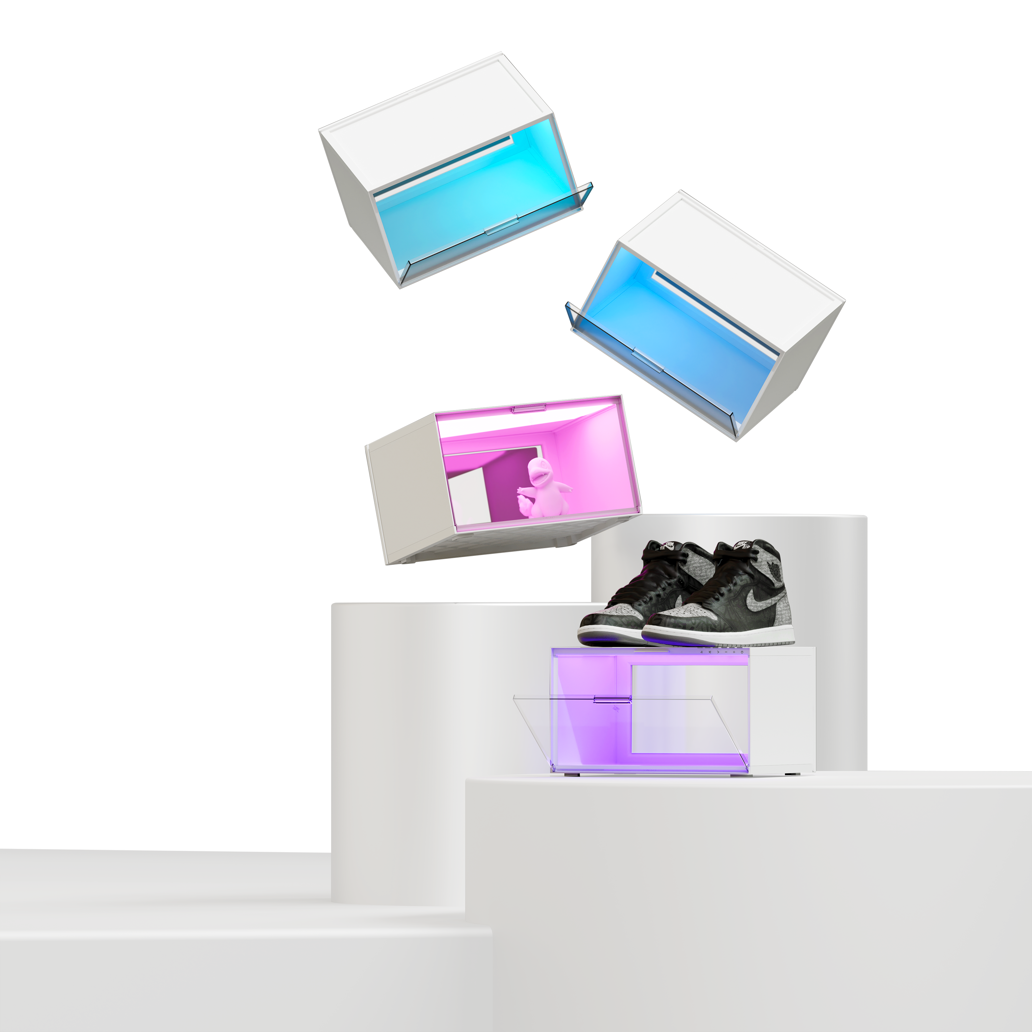 Smart LED Display Case Starter Kit (4 Pack)
