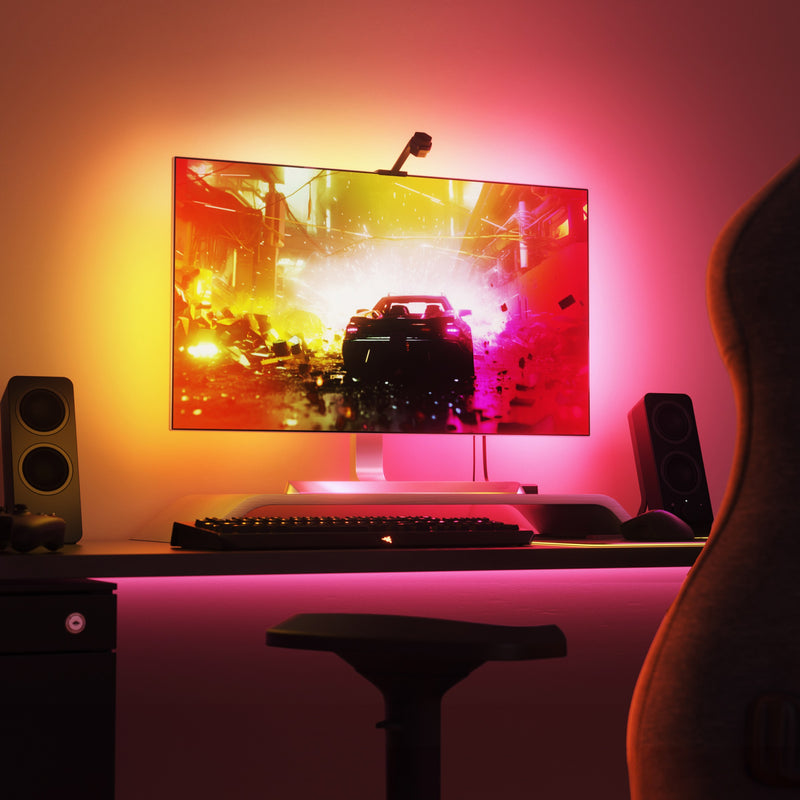 <tc>Nanoleaf</tc> 4D-Bildschirmspiegel + Lichtstreifen-Kit (Fernseher & Monitore bis zu 65")