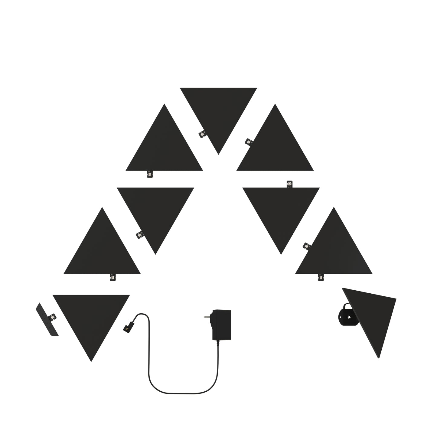 Shapes Limited Edition Ultra Black Triangles Starter Kit (9 Panels)