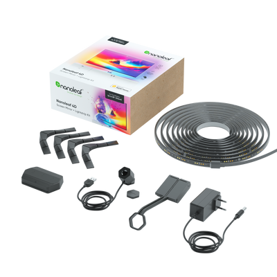 Nanoleaf 4D Screen Mirror + Lightstrip Kit (For TVs and Monitors up to 85")