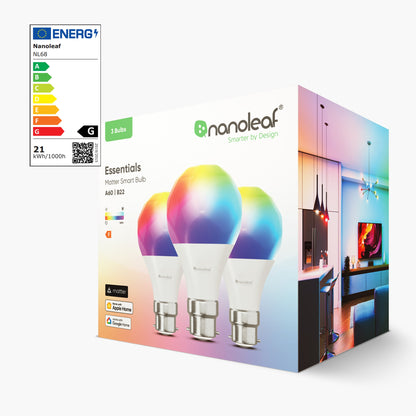 Matter Thread B22 Smart Bulb (9 Pack)