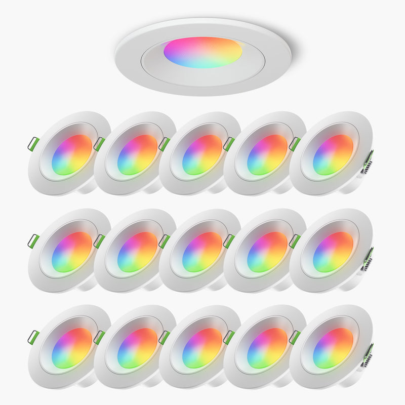 Wi-Fi <tc>Matter</tc>  3" Einbaudownlight (16er Pack)