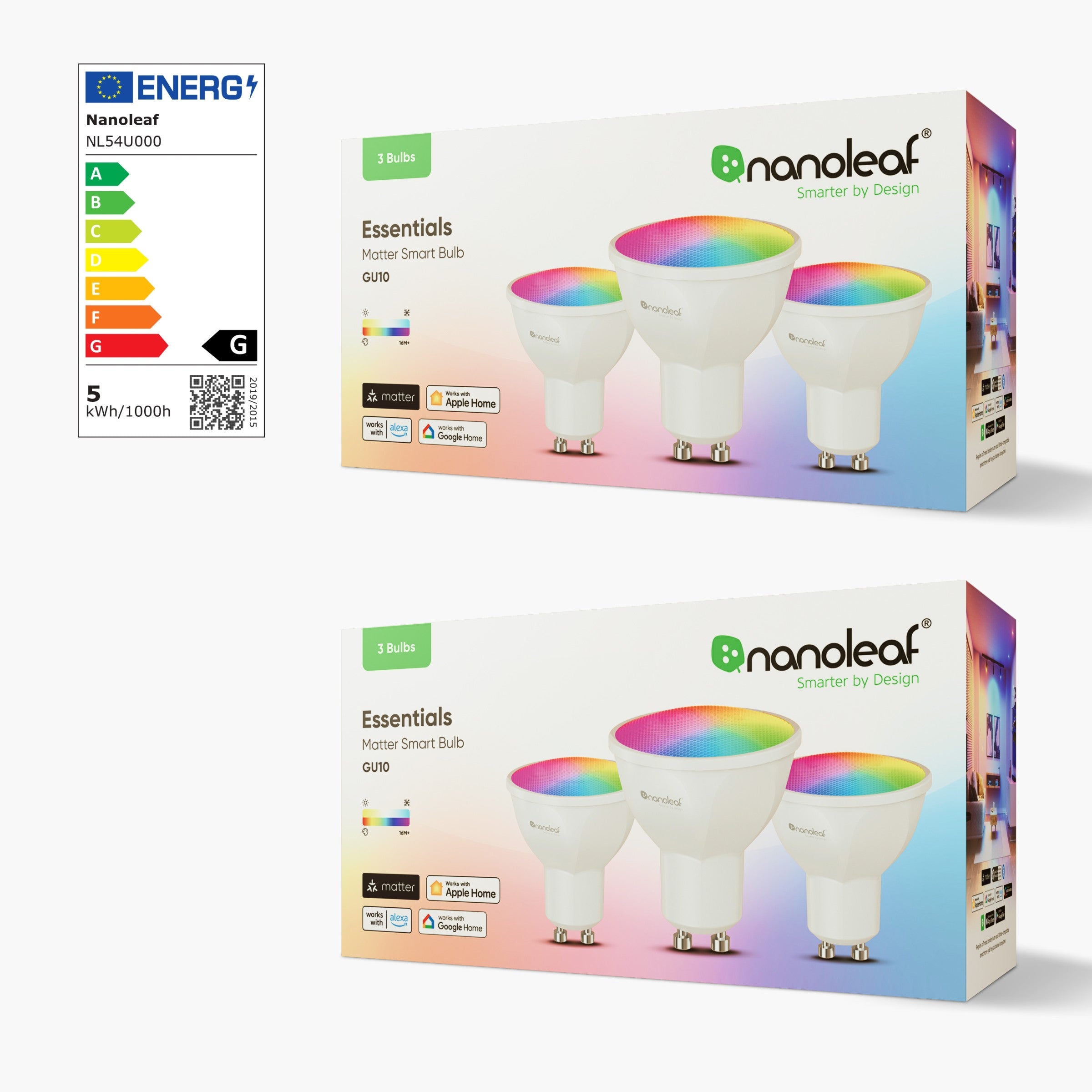 Matter Thread GU10 Smart Bulbs (6 Pack)