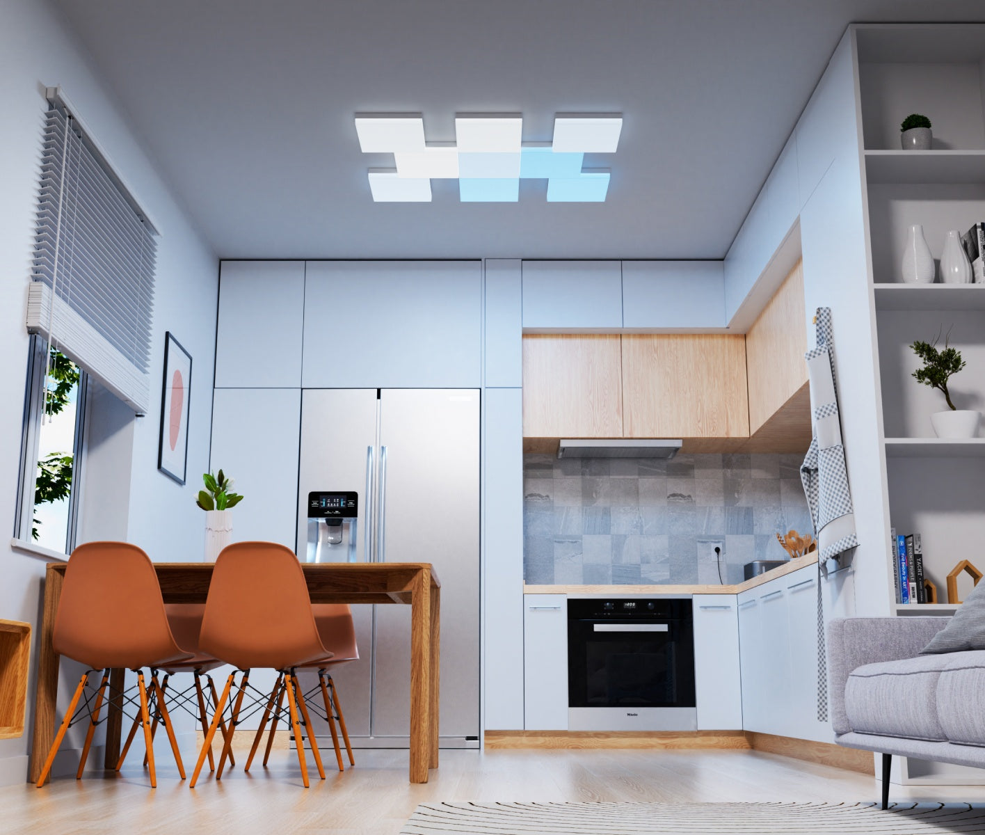 <h3>Luce diffusa per un'illuminazione omogenea</h3>